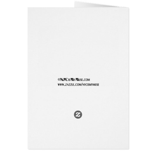 NYC large Skyline Etted BW Noël vacances (Dos)