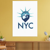 NYC Liberty Canvas Afdruk (Insitu (Woonkamer))
