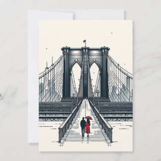 NYC Love Vibe - Carte de la Saint-Valentin Moderne