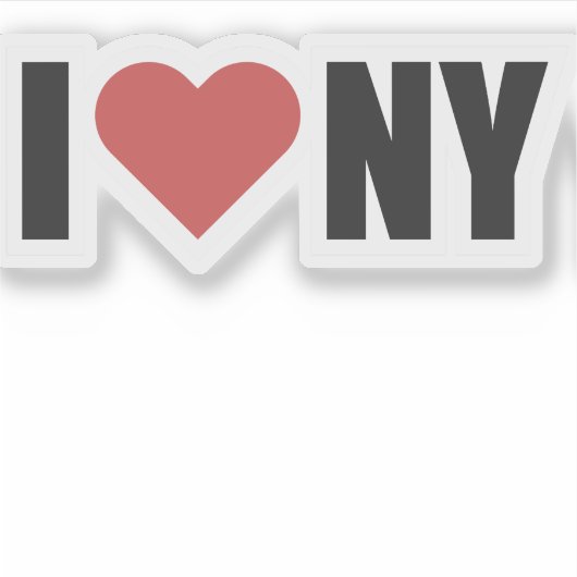NYC Lover  Design Sticker (Voorkant)