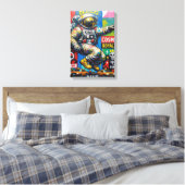 NYC MAJESTEIT-4 CANVAS AFDRUK (Insitu (Slaapkamer))