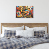 NYC MAJESTEIT CANVAS AFDRUK (Insitu (Slaapkamer))