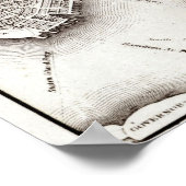 NYC Map City Skyline Poster (Hoek)