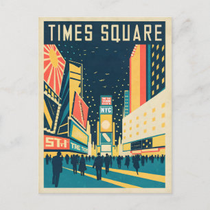 NYC met prachtige Times Square Briefkaart