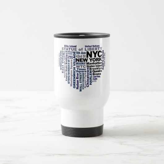NYC-mok - kies stijl en kleur Reisbeker (Center)