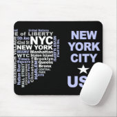 NYC mousepad Muismat (Met muis)