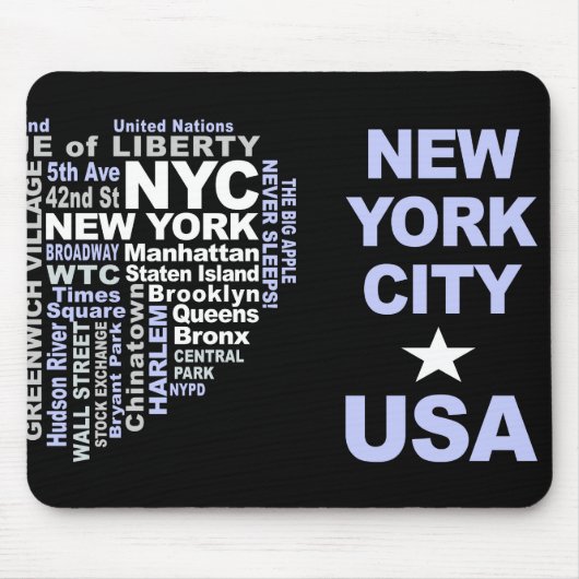NYC mousepad Muismat (Voorkant)
