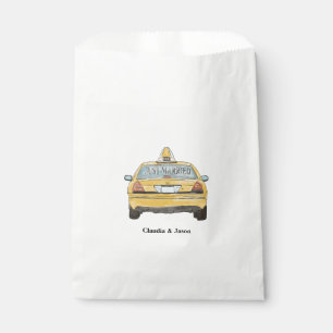 NYC net getrouwd bruiloft gunst papier welkomsttas Bedankzakje