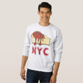 NYC New York Cherry Cheesecake Slice Sweatshirt (Devant entier)