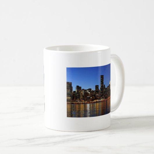 NYC New York City Manhattan Night Koffiemok (Voorkant rechts)