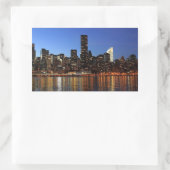NYC New York City Manhattan Night Rechthoekige Sticker (Tas)