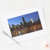 NYC New York City Manhattan Night Rechthoekige Sticker (Envelop)