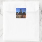 NYC New York City Manhattan Night Vierkante Sticker (Tas)