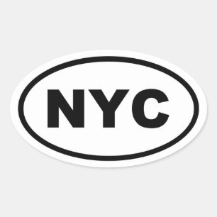 NYC New York City Ovale Sticker