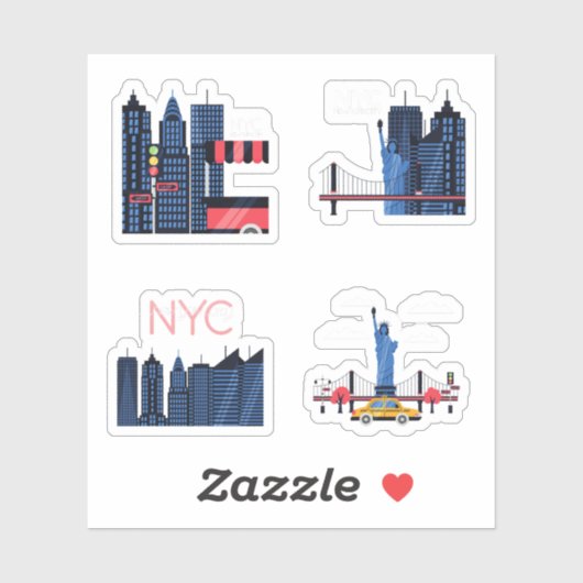 NYC (New York City) Stickers (Vel)