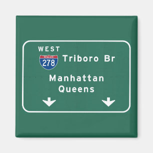 NYC New York City Triboro Br Manhattan Interstate Magneet
