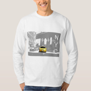 Nyc New York City Yellow Taxi Brooklyn Mannen T-shirt