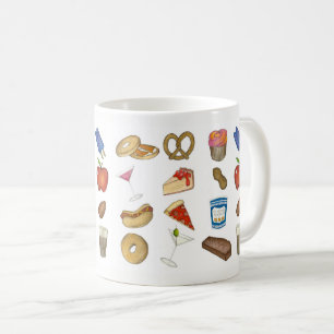 NYC New York Foodie Pizza Bagel Pretzel Cheesecake Koffiemok