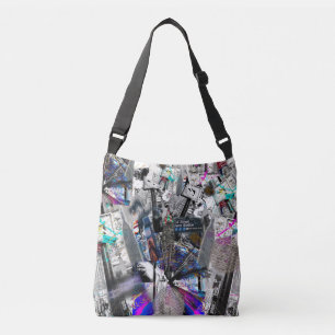 NYC New York foto's graffiti pop kunst Crossbody Tas