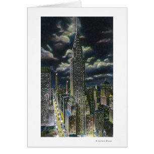 NYC, New YorkChrysler Building bij nacht # 1