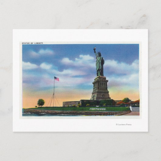 NYC, New YorkView of the Statue of Liberty Briefkaart (Voorkant)