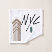 NYC NIEUWE YORK STAD BAD HANDDOEK (Wasdoekje)