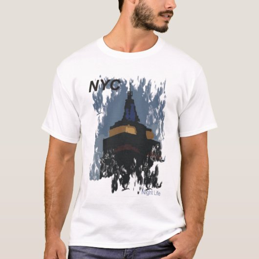 NYC Night Life T-shirt (Voorkant)