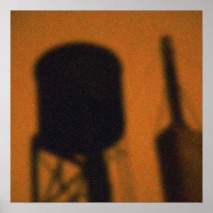 NYC, NY: Watertoren op 86th in Geel Poster