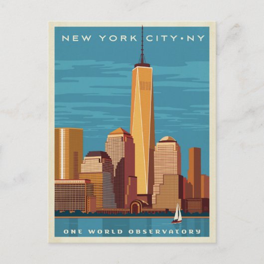 NYC - One World Observatory Briefkaart (Voorkant)