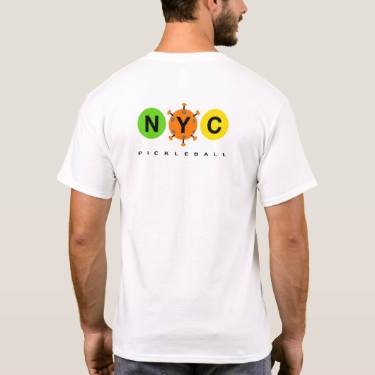 NYC Pickleball Pandemic-on Light kleding T-shirt (Achterkant)