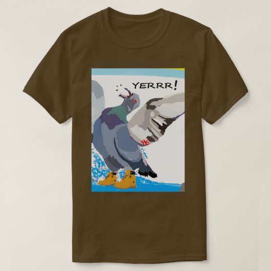 NYC PIGEON T-SHIRT (Design voorkant)
