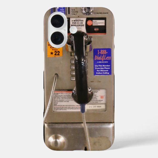 NYC Public Telefoon Payphone Case-Mate iPhone Case (Achterkant)