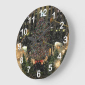 NYC Rockefeller Center - astomboom die sneeuwt Grote Klok (Hoek)