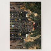 NYC Rockefeller Center - astomboom die sneeuwt Legpuzzel (Verticaal)