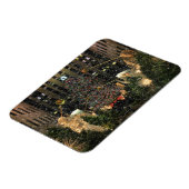 NYC Rockefeller Center - astomboom die sneeuwt Magneet (Linkerzijde)