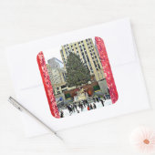 NYC Rockefeller Centrum IJsbaan Sticker (Envelop)