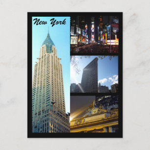 nyc scènes briefkaart