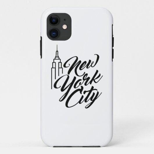 NYC Script-tekst Case-Mate iPhone Case (Achterkant)