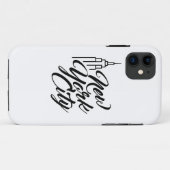 NYC Script-tekst Case-Mate iPhone Case (Achterkant (horizontaal))