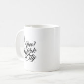 NYC Script-tekst Koffiemok (Voorkant links)
