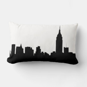 NYC Silhouet van de Skyline, ESB #1 Kussen