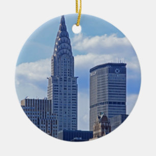 NYC Silhouette Chrysler Building B1 Keramisch Ornament