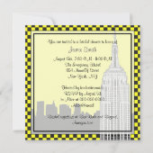 NYC Skyline2 Etched ESB Checkrd Taxi Vrijgezellenf Kaart (Achterkant)