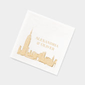 NYC Skyline 01 Etched Look Mariage New York City (Gauche)