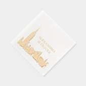 NYC Skyline 01 Etched Look Mariage New York City (Droite)