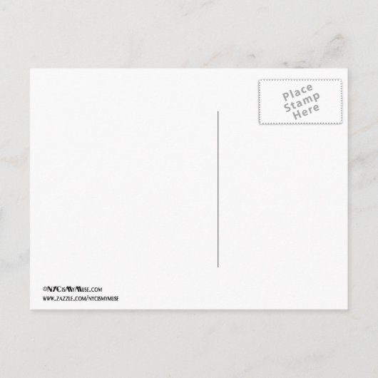 NYC Skyline B2 Roze Witte Stripe sparen de Datum Aankondigingskaart (Achterkant)