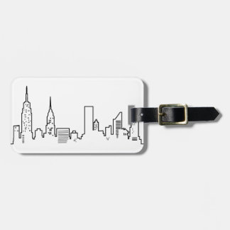 NYC Skyline Bagagelabel