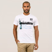 nyc skyline, beeld van vrijheid, beton Oerwoud... T-shirt (Voorkant volledig)