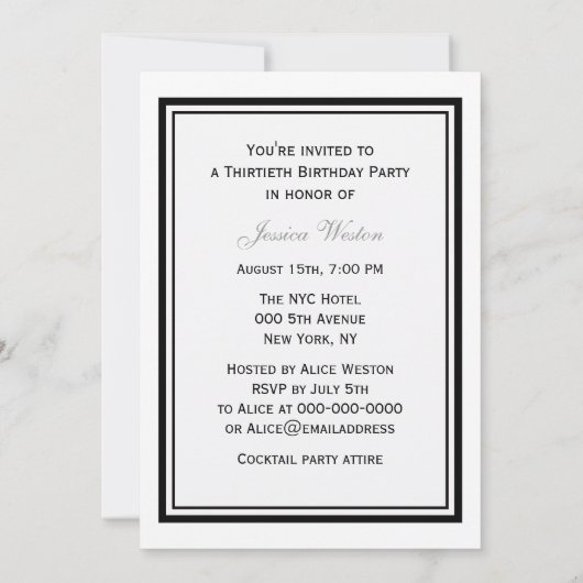 NYC Skyline Brooklyn Bridge #2 Birthday Party Kaart (Achterkant)