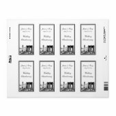 NYC Skyline Brooklyn Bridge #2 Wijnlabel Etiket (Full Sheet)